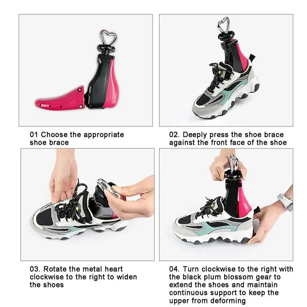 4-Way Adjustable Shoe Stretcher for High Heels, Boots, and Running Shoes