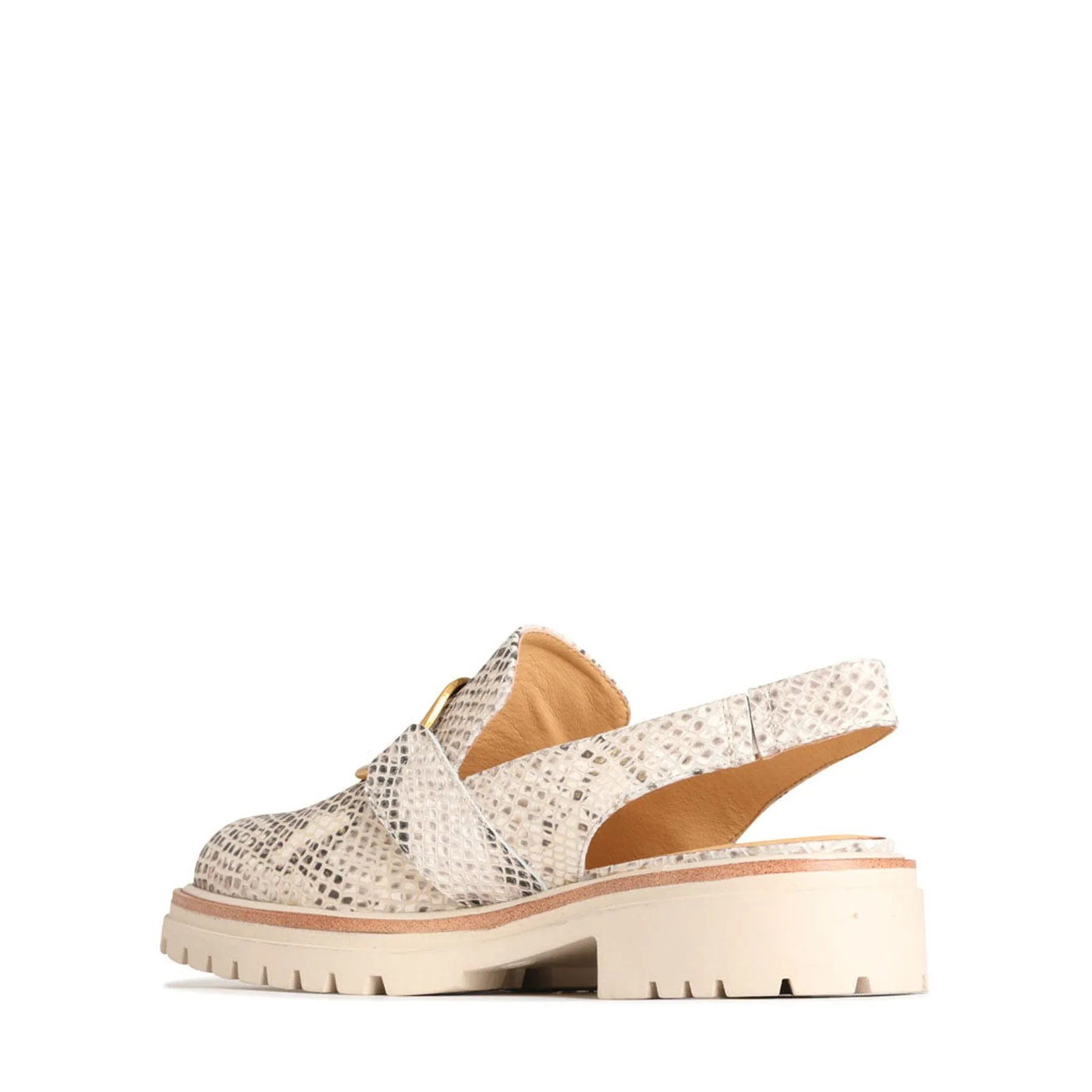 ABA LEATHER SLING BACK LOAFERS