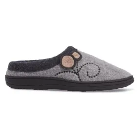 Acorn Women's Dara Slippers- Light Grey Button