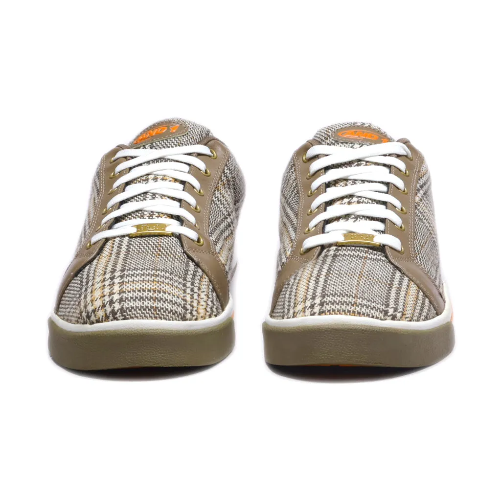 And 1 Low-Top Sneakers Fabric Brown Colour For Men