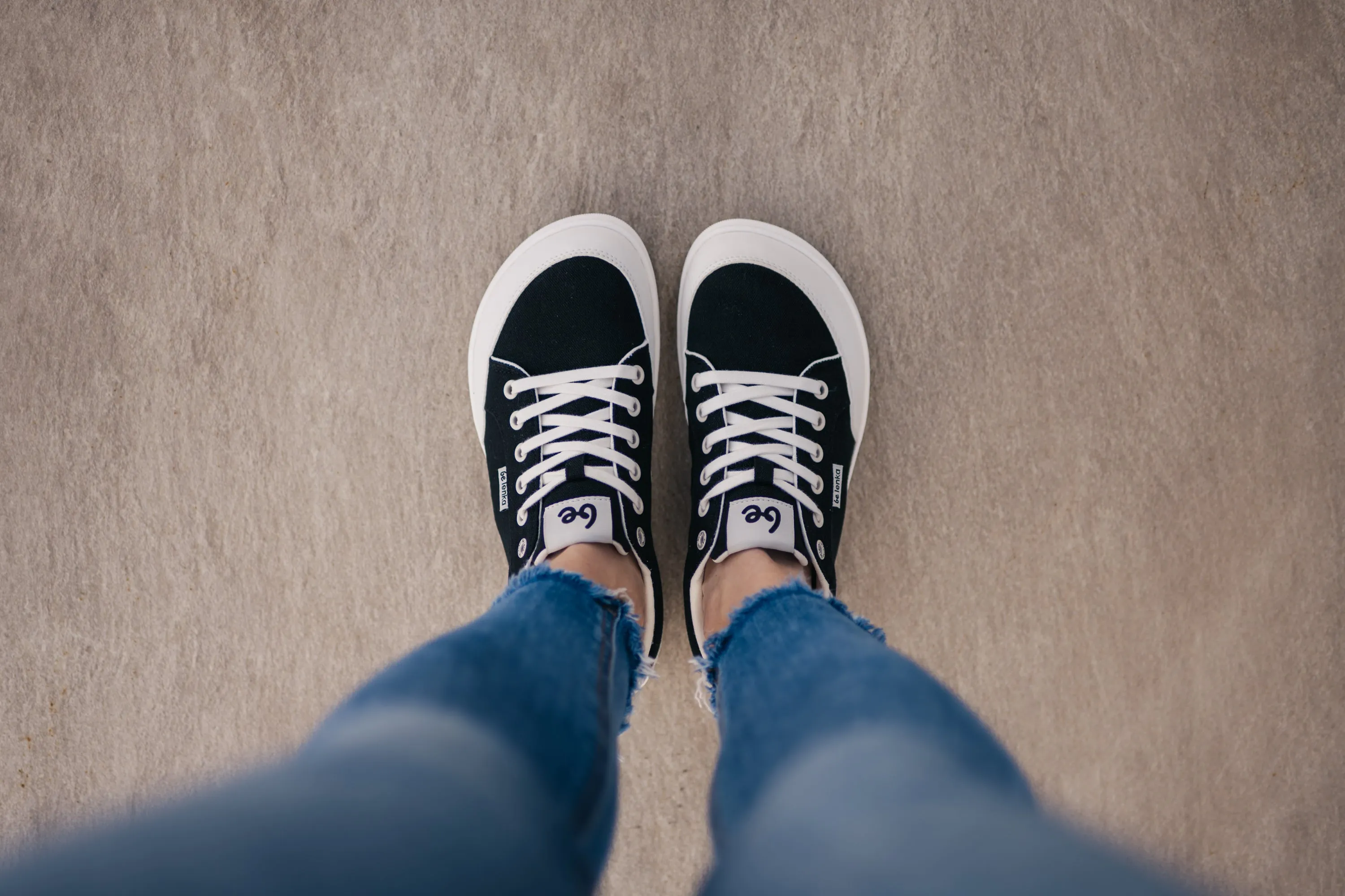 Barefoot Sneakers Be Lenka Rebound - Black & White (SALE)