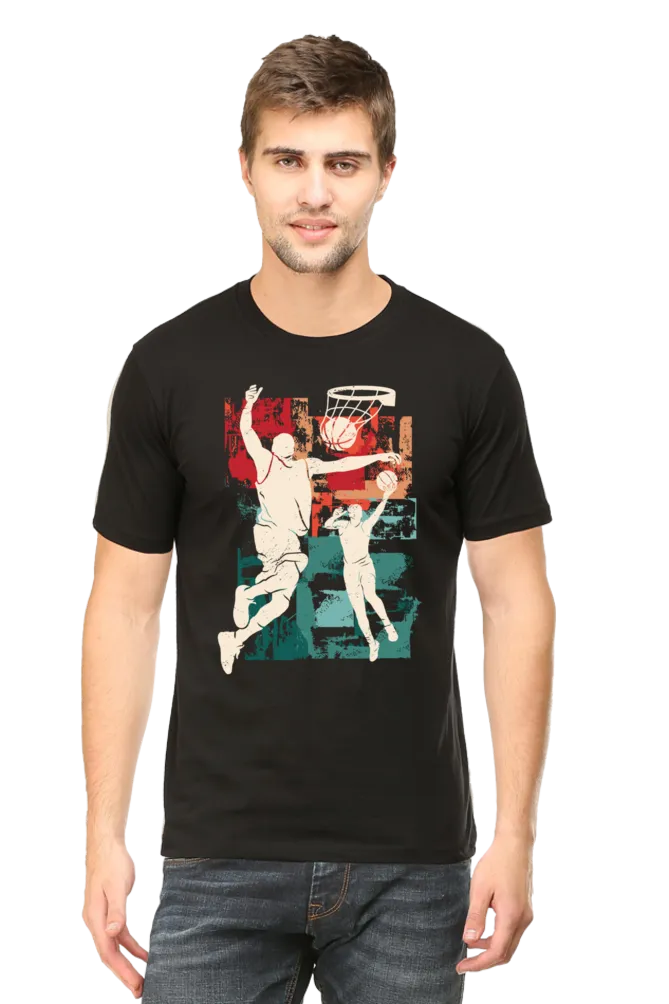 Basketball Legends Black Printed T-shirt for men