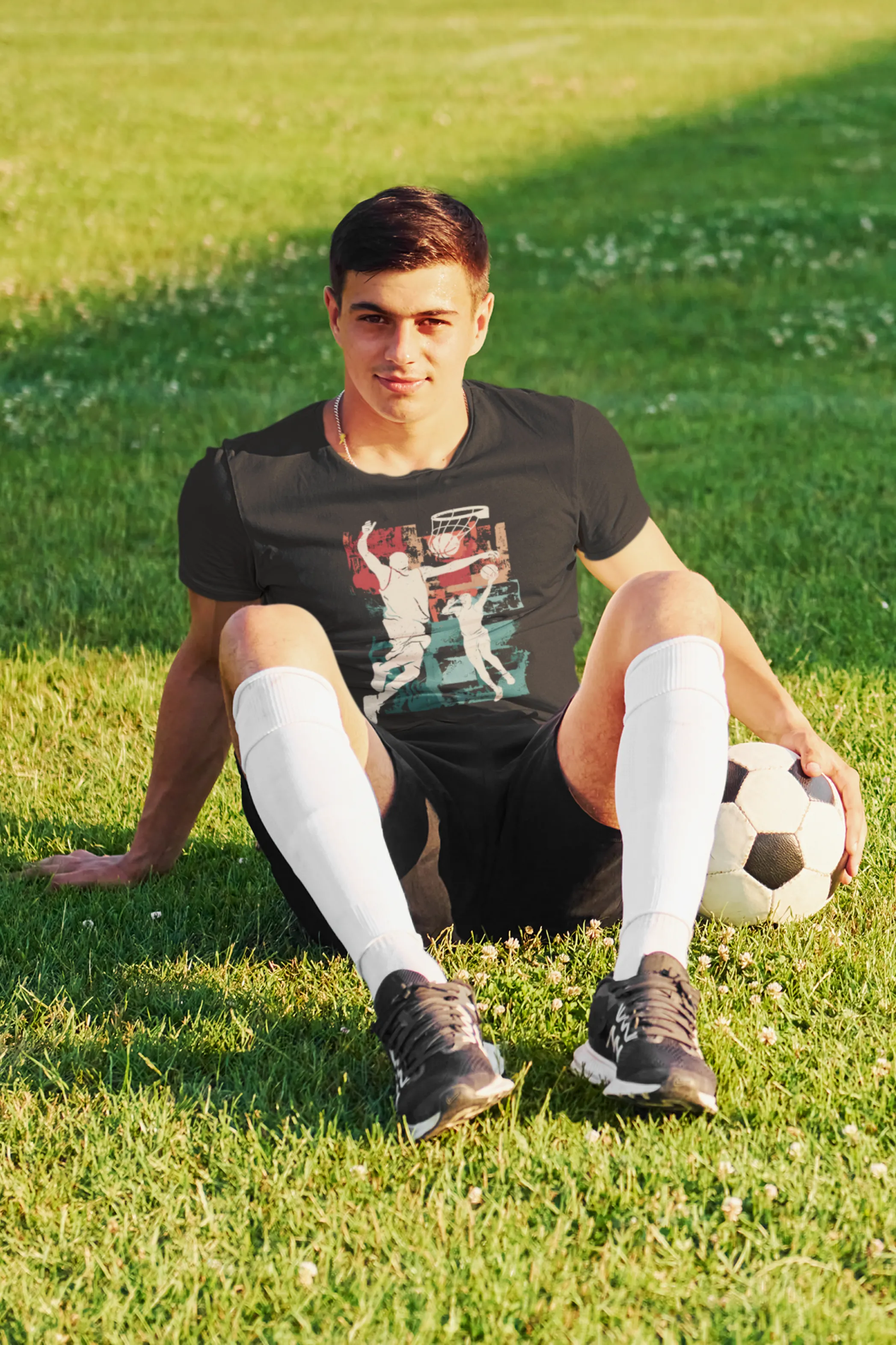 Basketball Legends Black Printed T-shirt for men