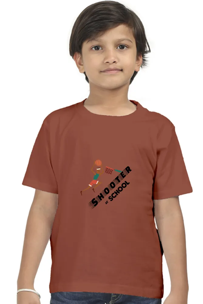 Basketball Shooter Printed T-shirt for boy