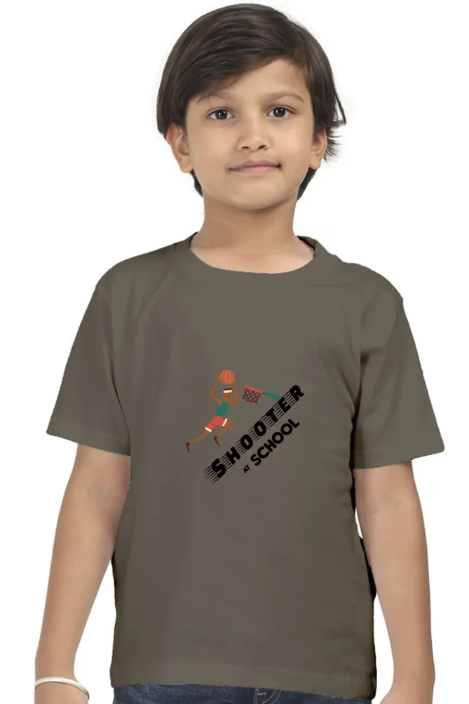 Basketball Shooter Printed T-shirt for boy