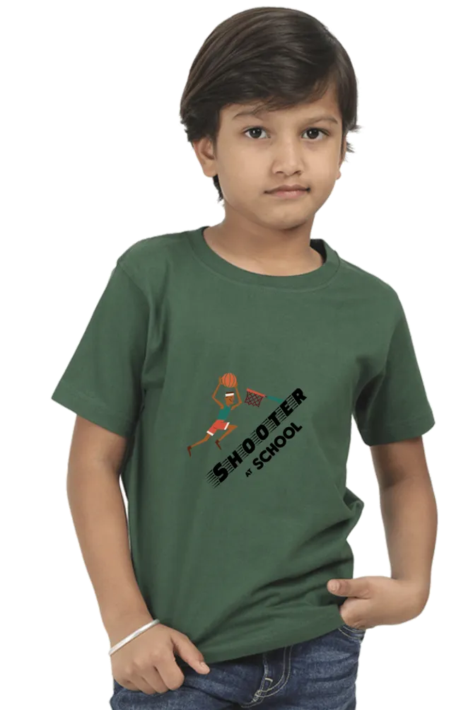 Basketball Shooter Printed T-shirt for boy