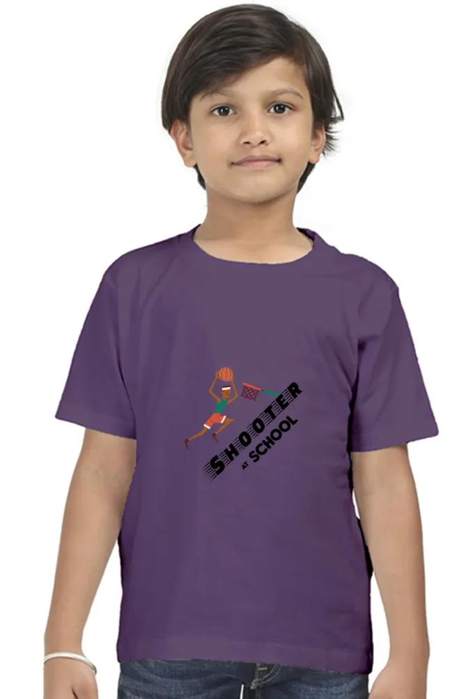 Basketball Shooter Printed T-shirt for boy