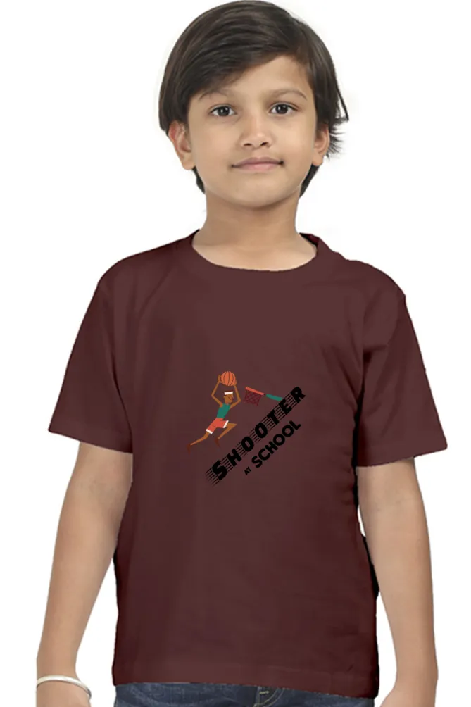 Basketball Shooter Printed T-shirt for boy