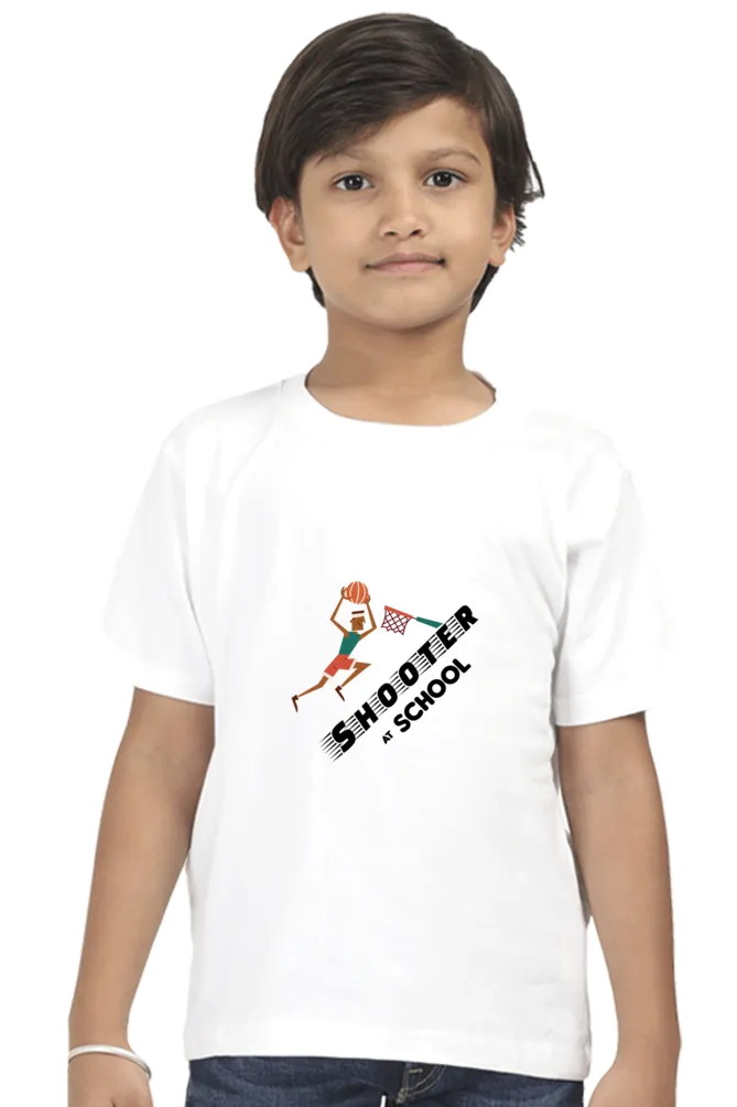 Basketball Shooter Printed T-shirt for boy
