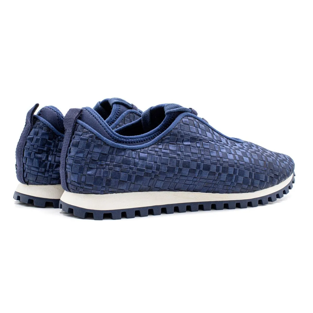 Bcbgeneration Lynn Woven Low-Top Sneakers Fabric Blue Colour For Women