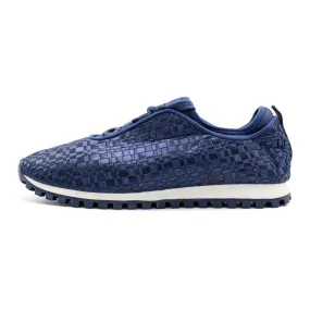 Bcbgeneration Lynn Woven Low-Top Sneakers Fabric Blue Colour For Women