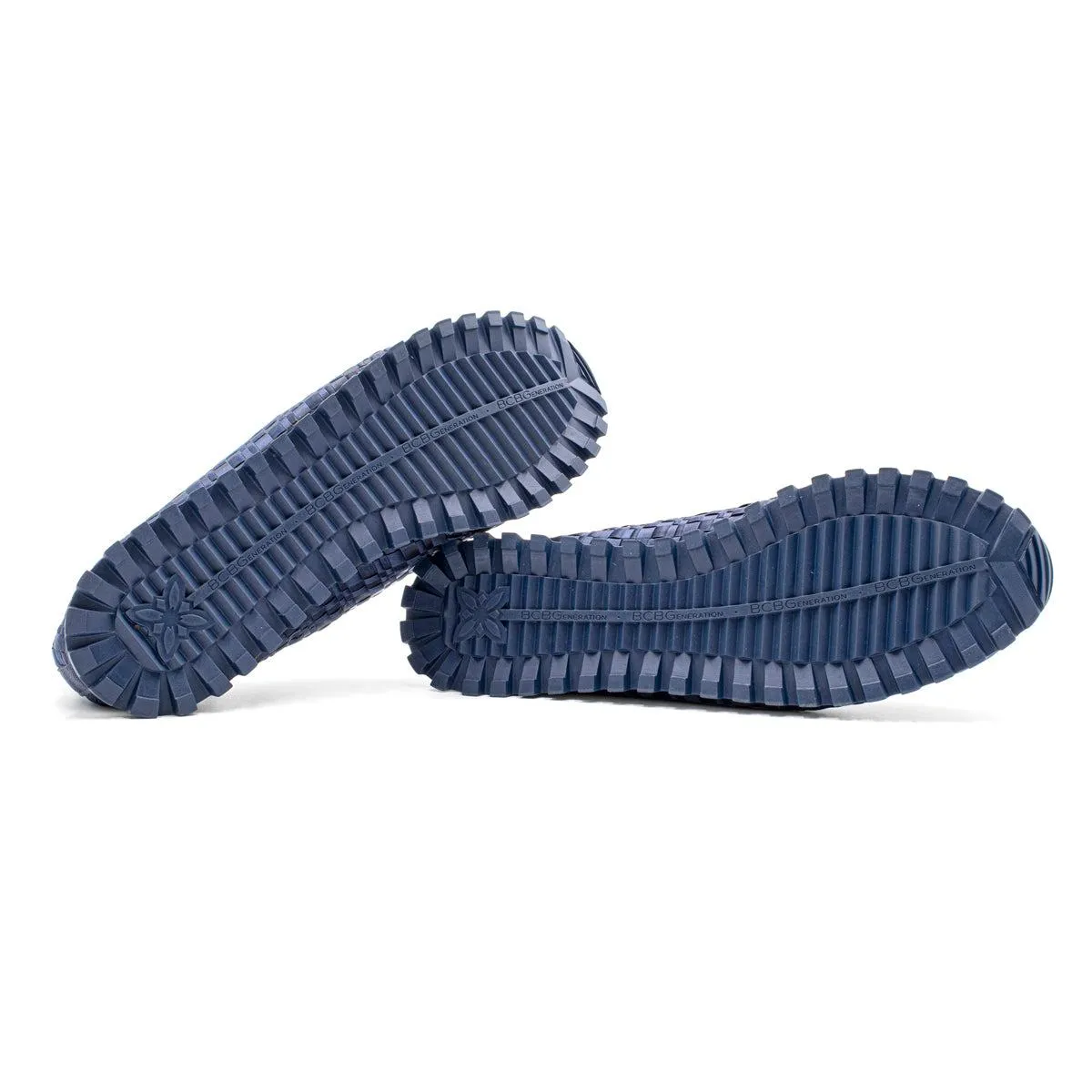 Bcbgeneration Lynn Woven Low-Top Sneakers Fabric Blue Colour For Women