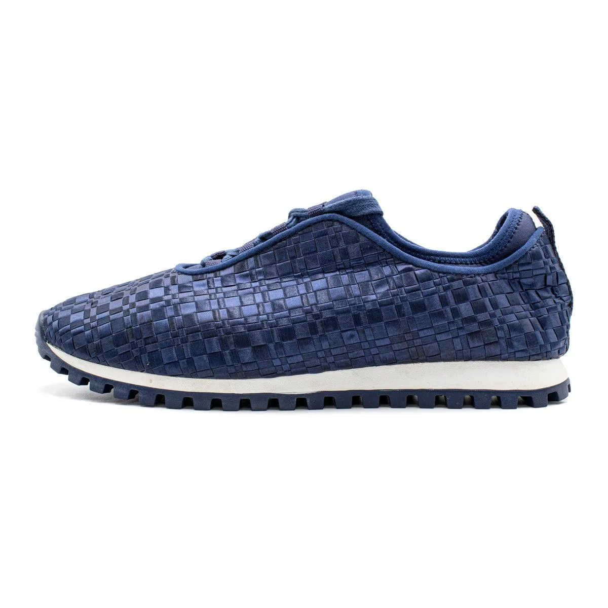 Bcbgeneration Lynn Woven Low-Top Sneakers Fabric Blue Colour For Women