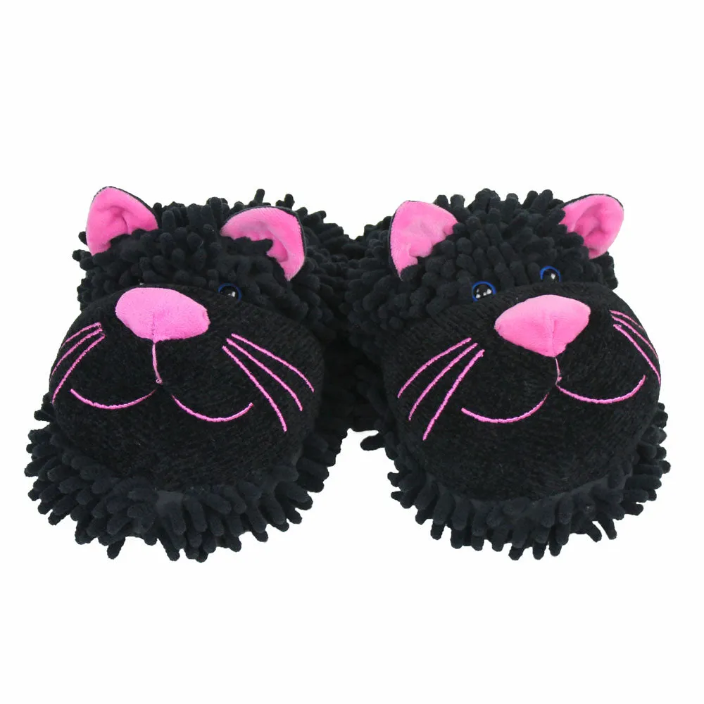Cat Slippers JulesRoche Fuzzy Novelty Comfortable Fit