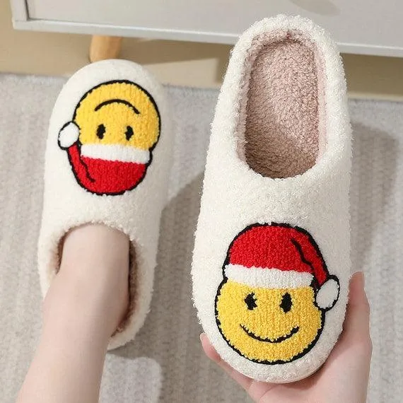 Cosy Smiley Face Slipper Comfortable Slippers Funny Slippers Unique Gift Idea Fun and Comfy Slip-Ons