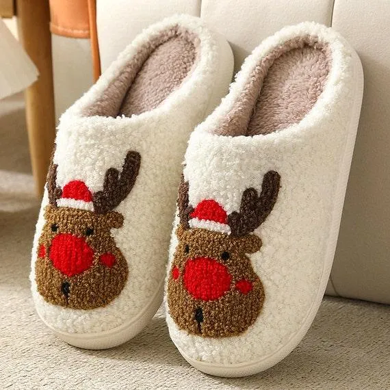 Cosy Smiley Face Slipper Comfortable Slippers Funny Slippers Unique Gift Idea Fun and Comfy Slip-Ons