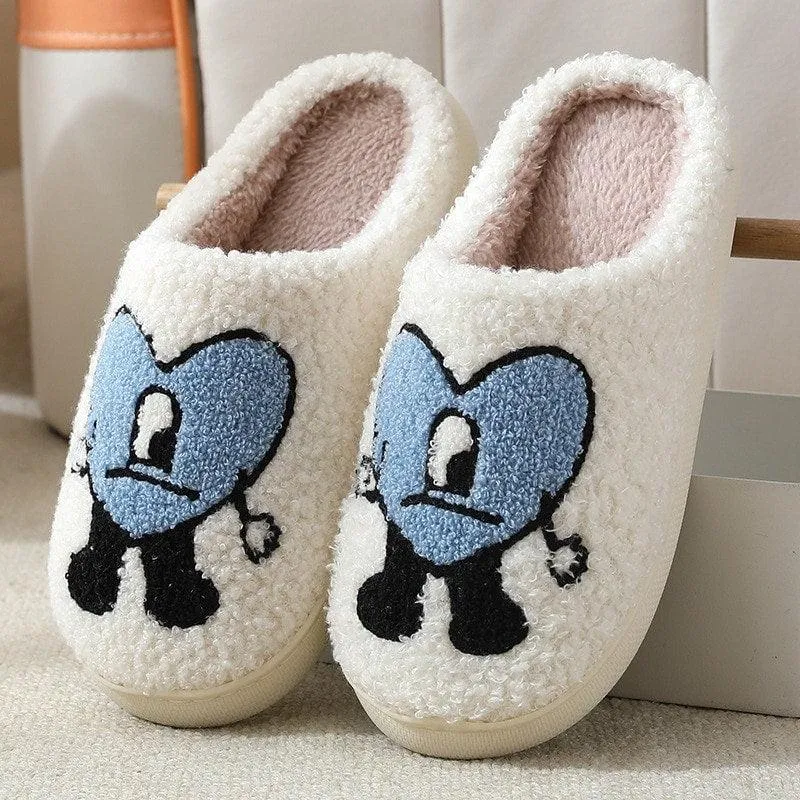 Cosy Smiley Face Slipper Comfortable Slippers Funny Slippers Unique Gift Idea Fun and Comfy Slip-Ons