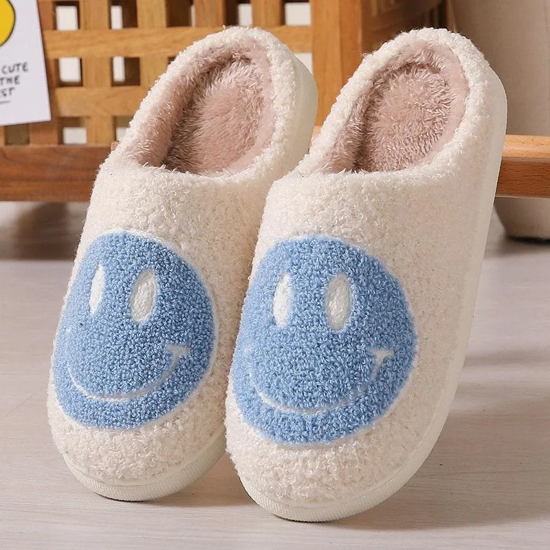 Cosy Smiley Face Slipper Comfortable Slippers Funny Slippers Unique Gift Idea Fun and Comfy Slip-Ons