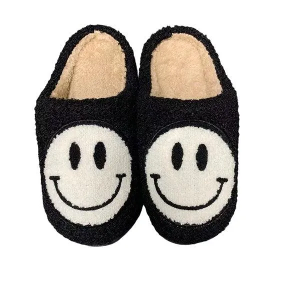 Cosy Smiley Face Slipper Comfortable Slippers Funny Slippers Unique Gift Idea Fun and Comfy Slip-Ons