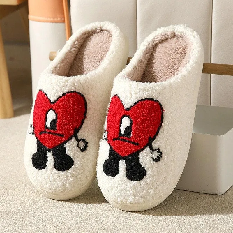 Cosy Smiley Face Slipper Comfortable Slippers Funny Slippers Unique Gift Idea Fun and Comfy Slip-Ons