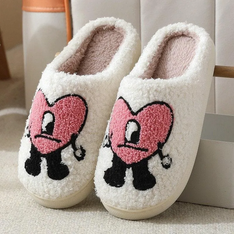 Cosy Smiley Face Slipper Comfortable Slippers Funny Slippers Unique Gift Idea Fun and Comfy Slip-Ons