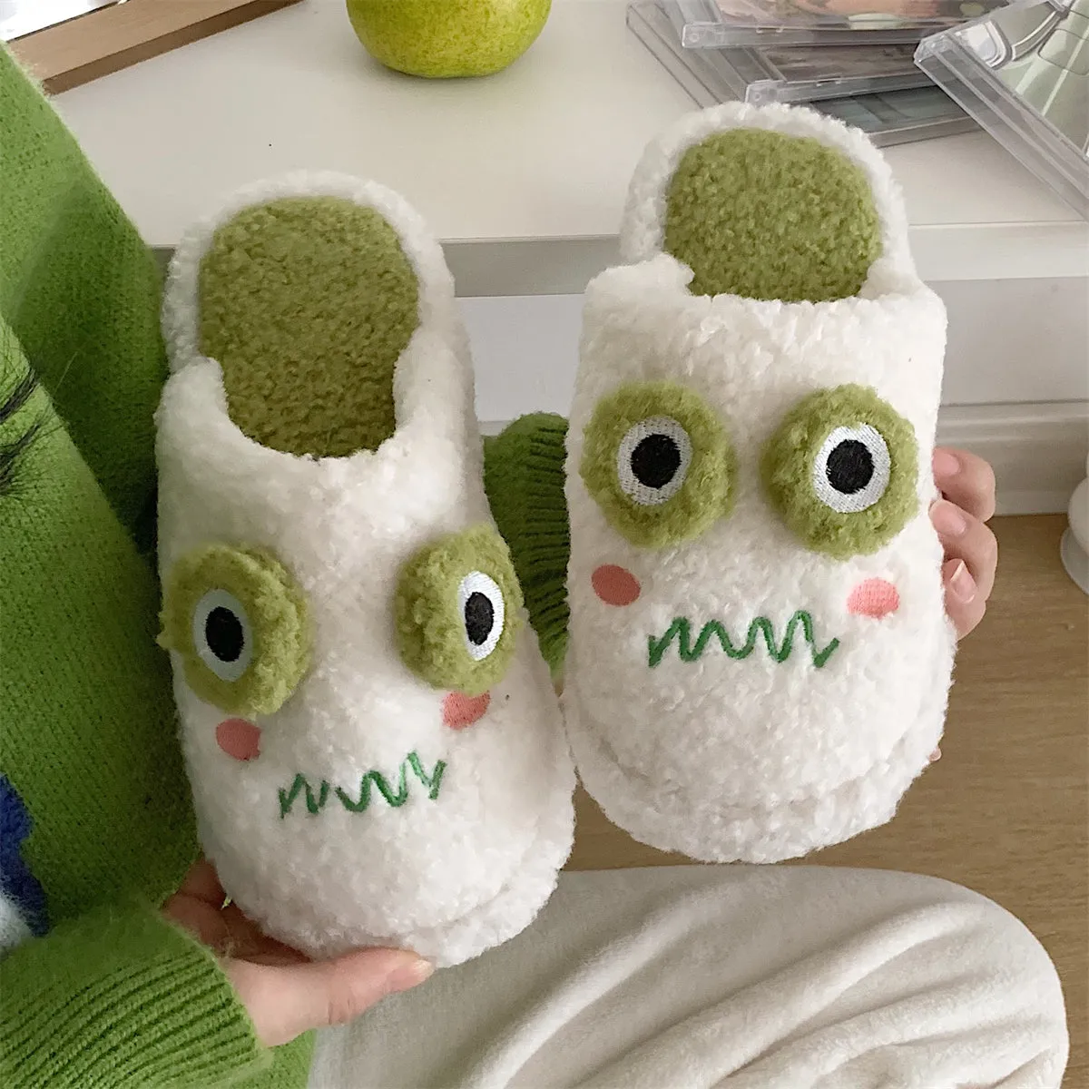 Cotton Slippers with Characters for Women