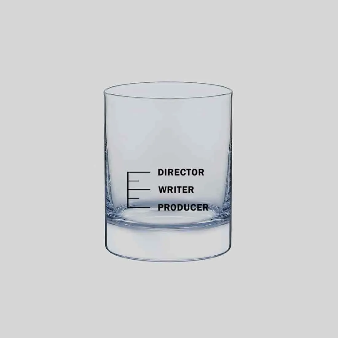 Designer Whiskey Glass for Mixed Drinks Bourbon - DIRECTOR WRITER PRODUCER Filmy