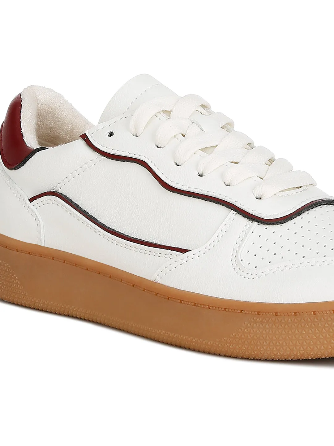 Faux Leather Everyday Sneakers