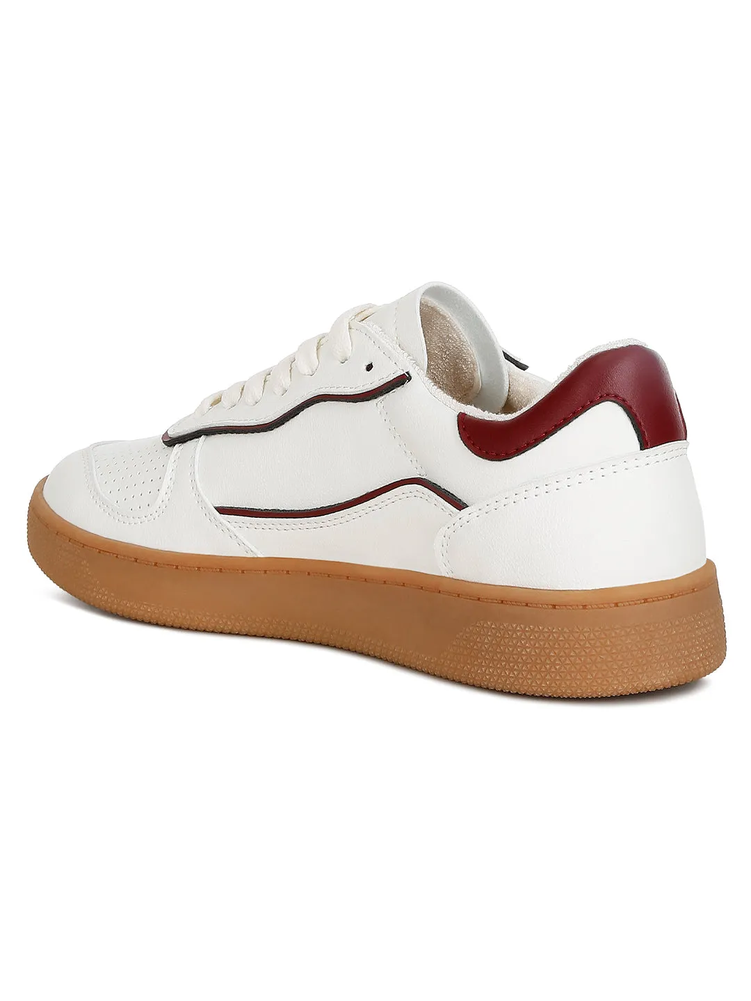 Faux Leather Everyday Sneakers