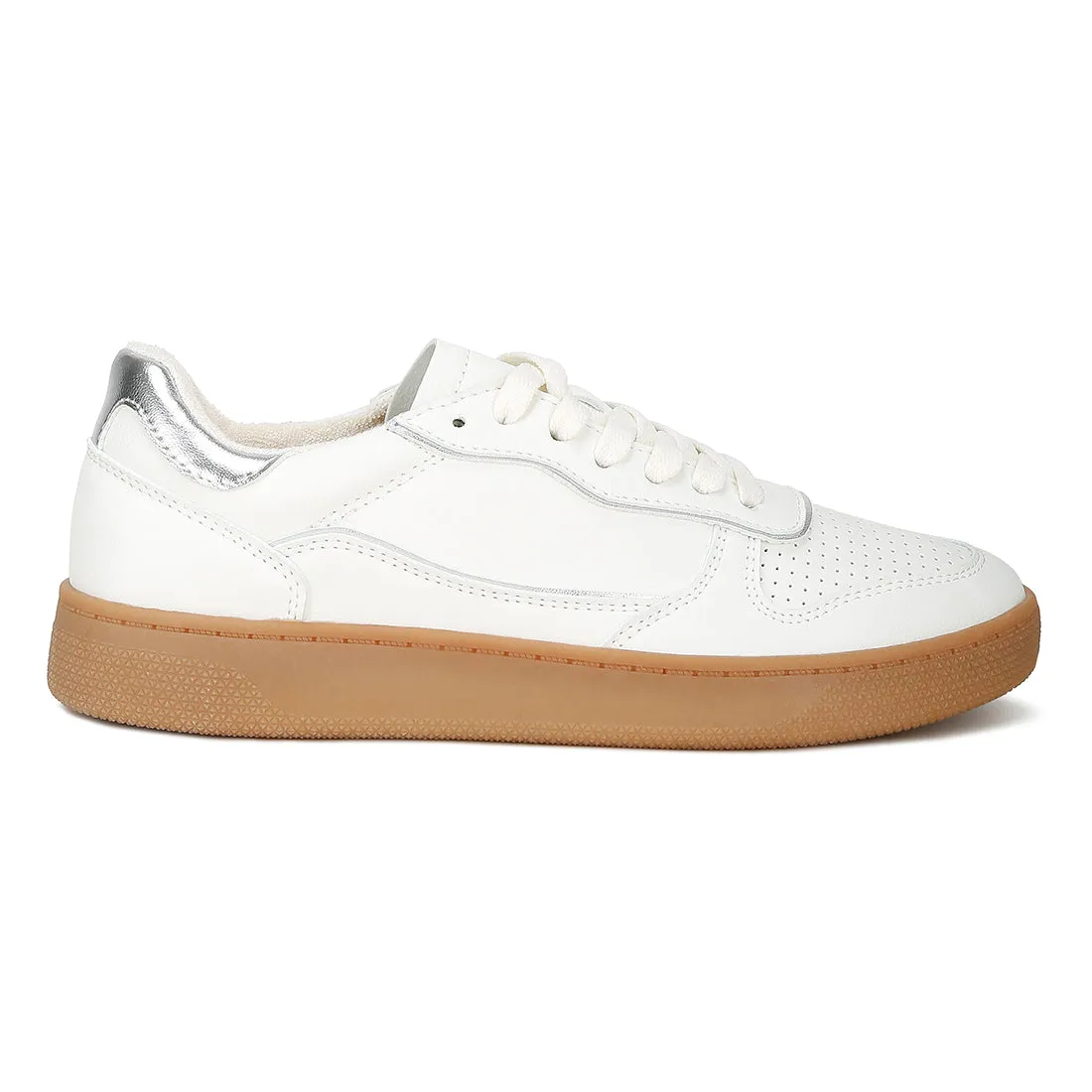 Faux Leather Everyday Sneakers