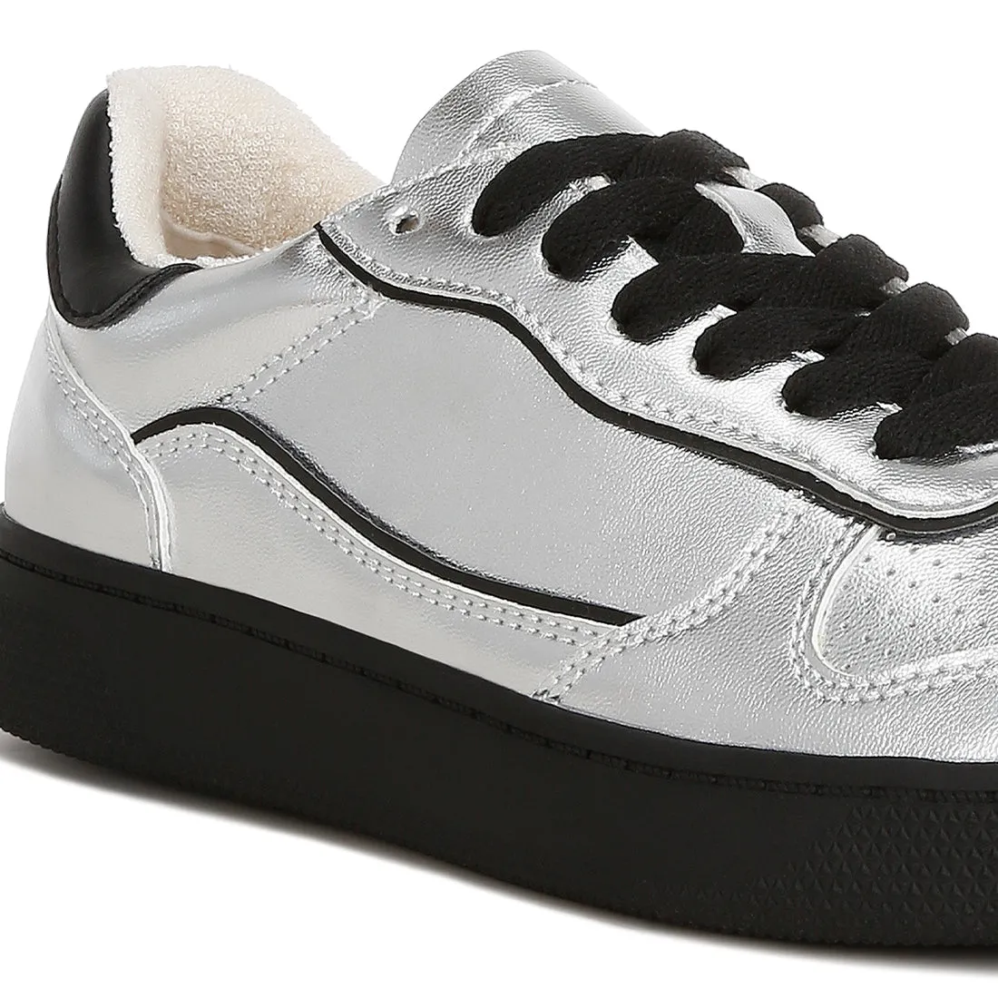 Faux Leather Everyday Sneakers