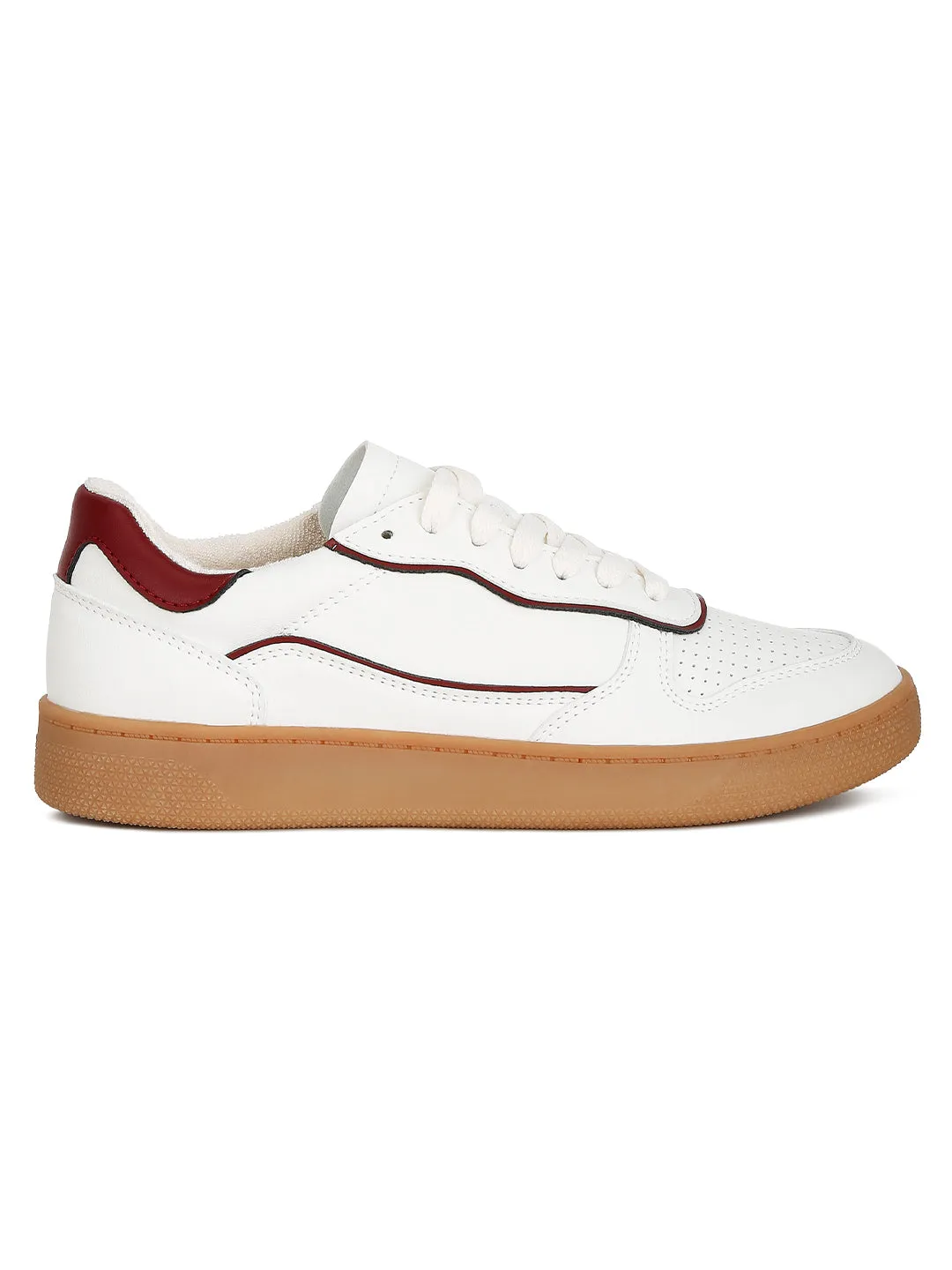 Faux Leather Everyday Sneakers