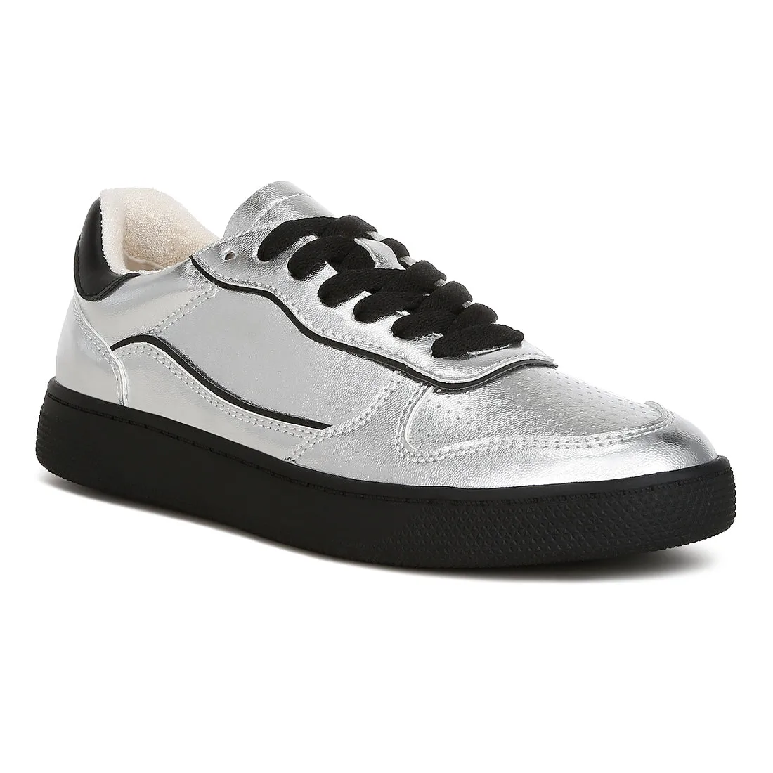 Faux Leather Everyday Sneakers