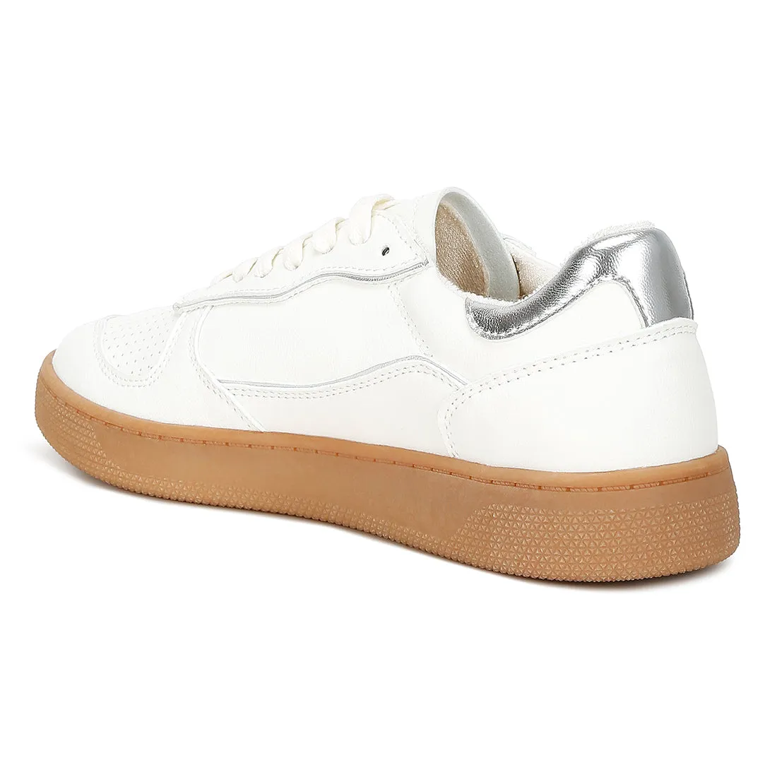Faux Leather Everyday Sneakers
