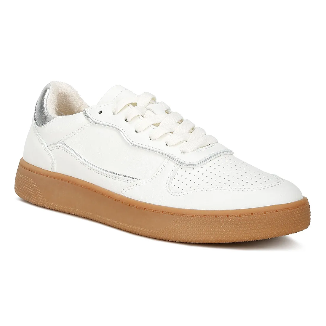 Faux Leather Everyday Sneakers