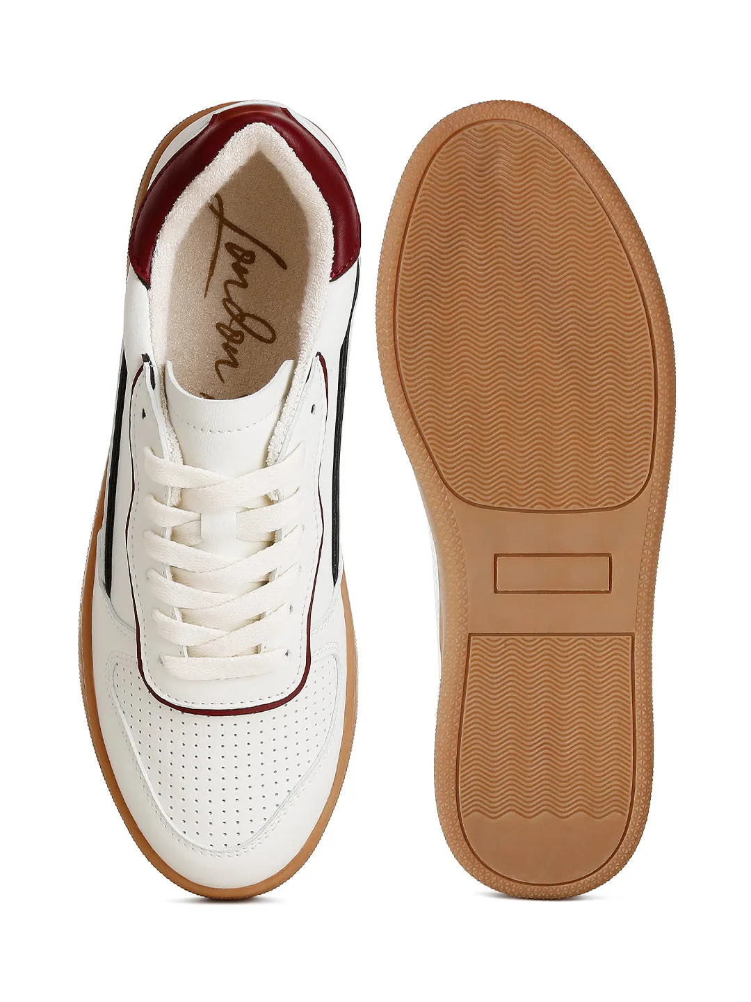 Faux Leather Everyday Sneakers