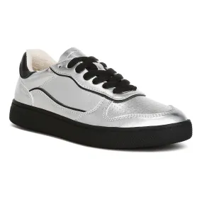 Faux Leather Everyday Sneakers