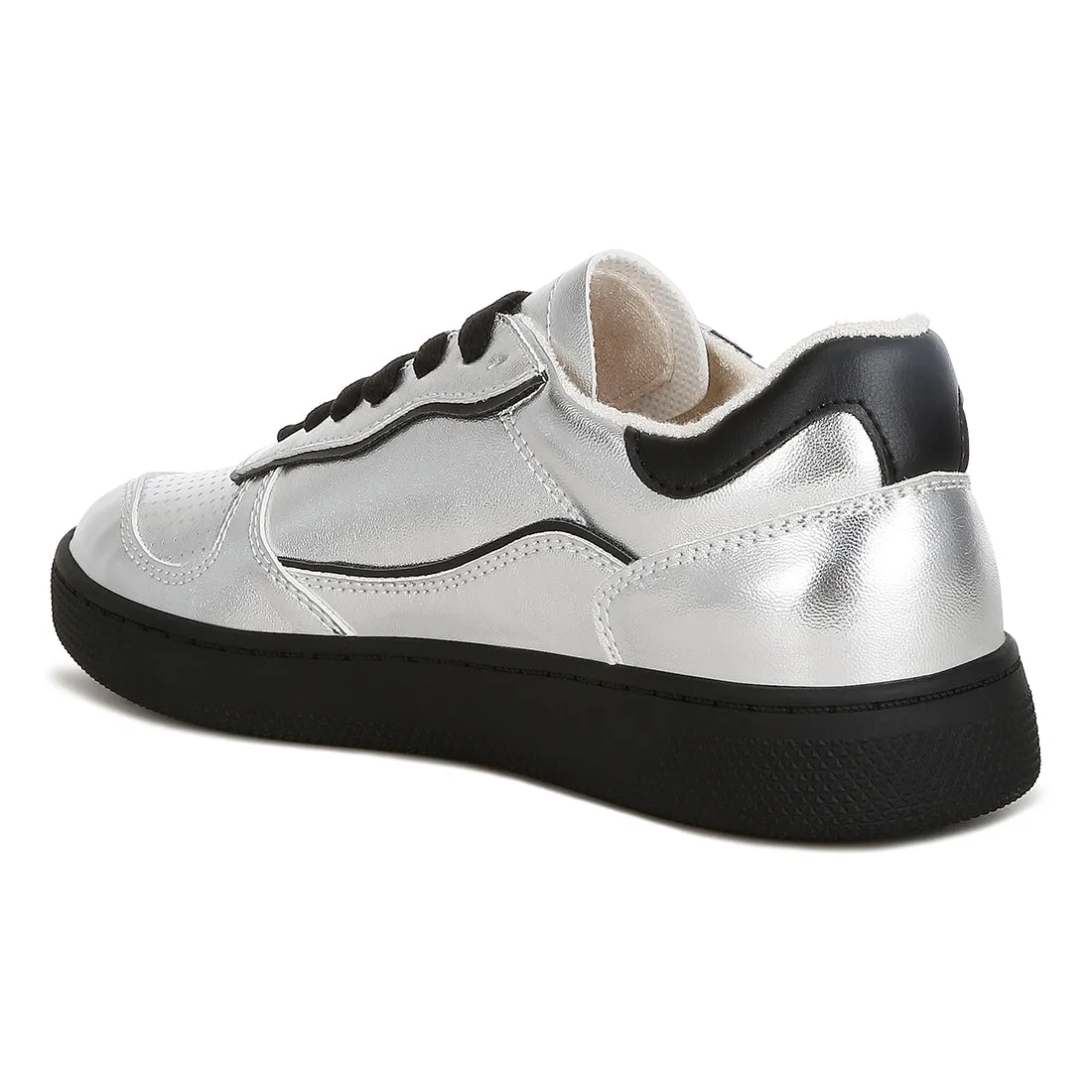 Faux Leather Everyday Sneakers