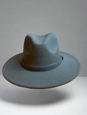 Fedora Gray /man hat / women hat / fall hat / winter hat/ wide brim hat