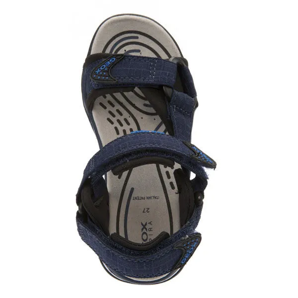 Geox J Borealis Navy Blue Sandals