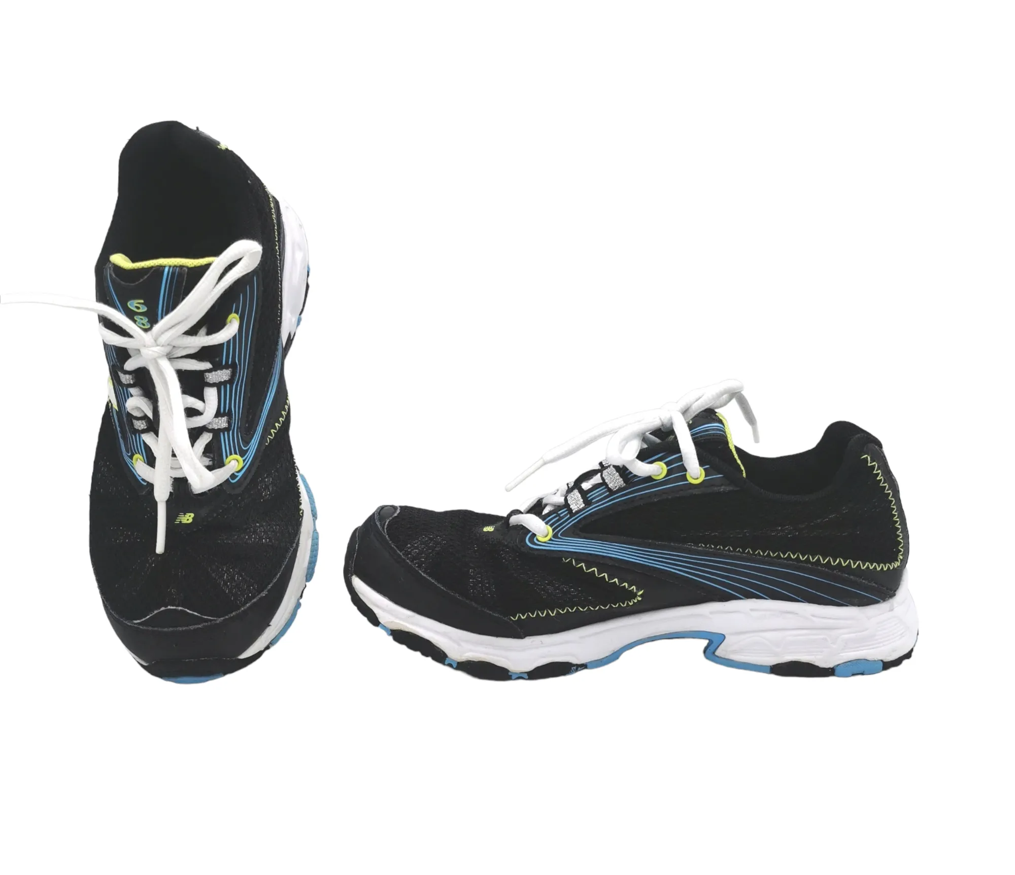 GIRL SIZE 4 YOUTH - NEW BALANCE Kids Running Shoes EUC B12