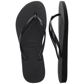 HAVAIANAS Slim Flip Flops - Black