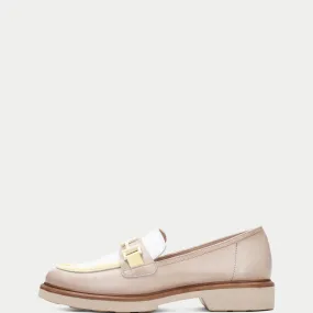Hispanitas Taupe and White Sporty Loafer|CHV254066T