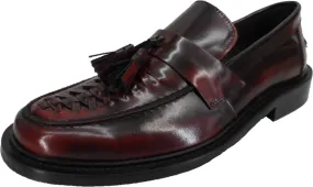 Ikon Original Mens Twister Oxblood Retro,Ska,Northern Soul Tassel Loafers