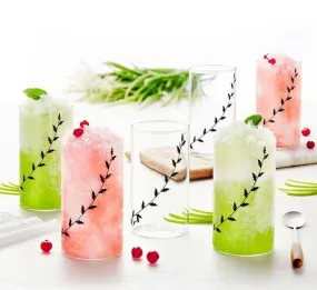 Large Vision Designer Glasses 6 Pcs 350ml