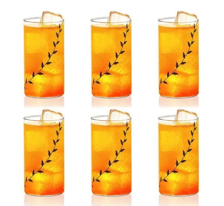 Large Vision Designer Glasses 6 Pcs 350ml