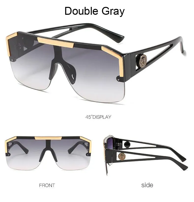 Luxury Oversized Mens Designer Sun Glasses