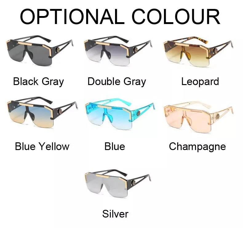 Luxury Oversized Mens Designer Sun Glasses