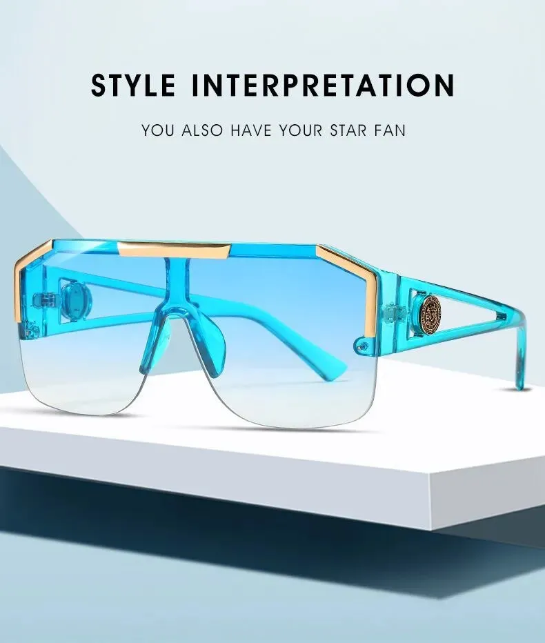 Luxury Oversized Mens Designer Sun Glasses