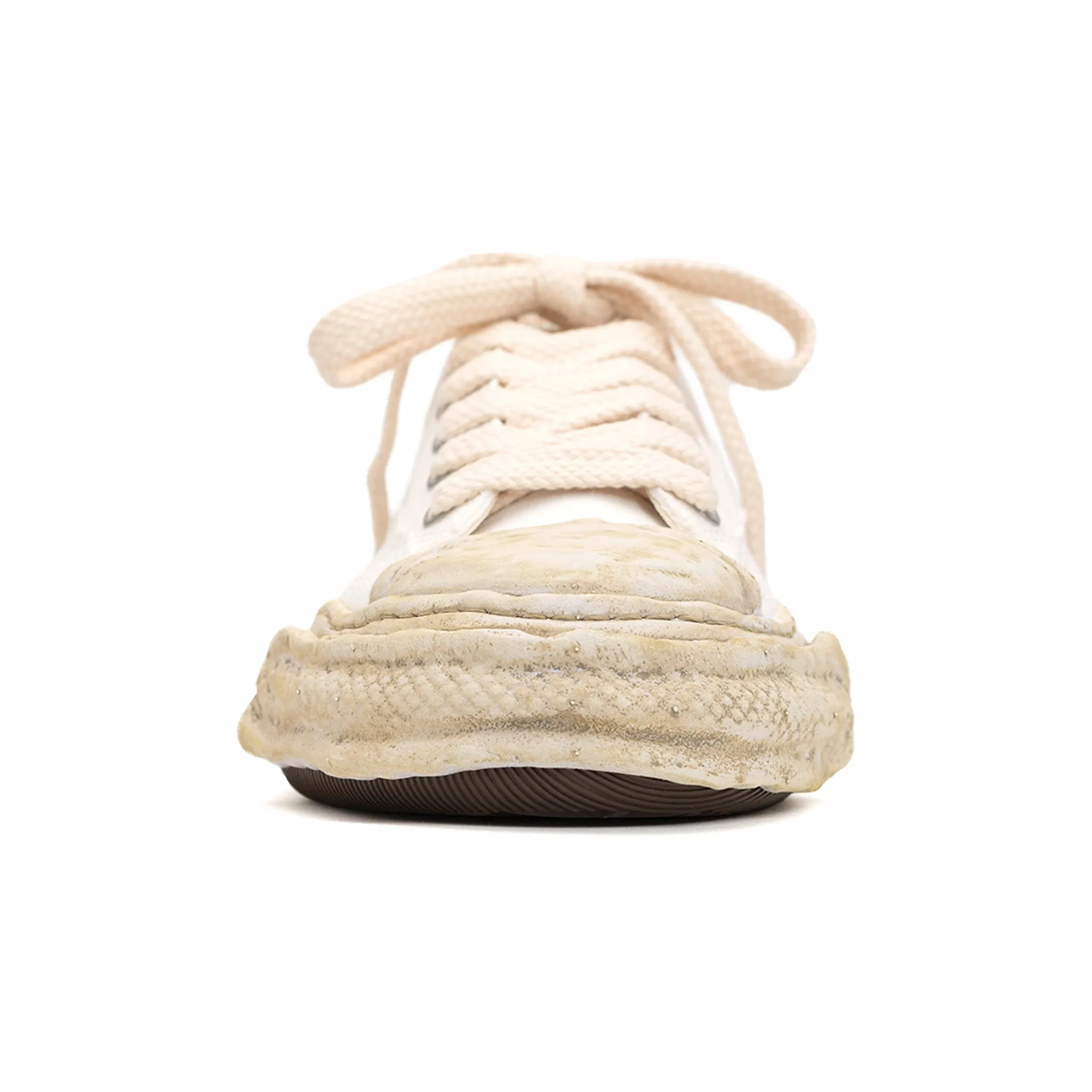 Maison MIHARA YASUHIRO "PETERSON23" OG Dyed Sole Canvas Low-Top Sneaker (White)